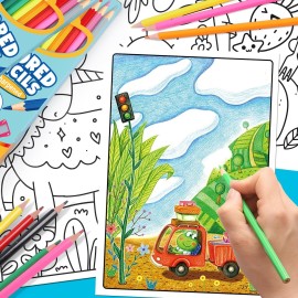 288 Count Colored Pencils Bulk, 24 Packs Colored Pencils for Kids 12 Colors, Pre-sharpened Coloring Pencil for Adults, Bulk School Supplies for Teachers, Back to School Supplies, Classroom Prizes