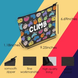 MNIGIU Rock Climber Gift for Women Rock Climbing Cosmetic Bag Climb Gift Rock Climbing Bouldering Lover Gift (Climb Black Bag) MNIGIU Rock Climber Gift for Women Rock Climbing Cosmetic Bag Climb Gift Rock Climbing Bouldering Lover Gift (Climb Black Bag)