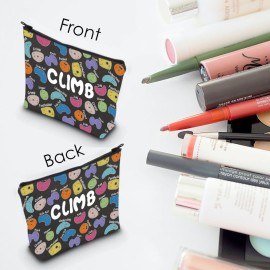 MNIGIU Rock Climber Gift for Women Rock Climbing Cosmetic Bag Climb Gift Rock Climbing Bouldering Lover Gift (Climb Black Bag) MNIGIU Rock Climber Gift for Women Rock Climbing Cosmetic Bag Climb Gift Rock Climbing Bouldering Lover Gift (Climb Black Bag)