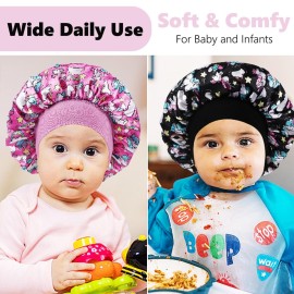 3 PCS Satin Baby Bonnets for Curly Hair,Toddler Bonnet,Baby Silk Bonnet for Sleeping for Girls and Boys 3 PCS Satin Baby Bonnets for Curly Hair,Toddler Bonnet,Baby Silk Bonnet for Sleeping for Girls and Boys