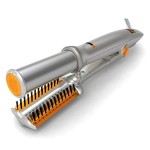 YUAN SHENG 2 in 1 Rotating Curling Iron Fast Heat Hair Straightener and Curler Professional Curing Wand for All Hairstyles for Home Travel Hair Styling Tools Three-Speed Temperature Adjustment