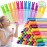 Jumlys 36 Pack Big Bubble Wands Bulk in 6 Colors, Bulk Party Favors for Kids, Ideal for Easter, Summer, Halloween, Valentine, School Classroom Prizes for Boys & Girls, Ideal Goodies Bags Stuffers