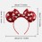 Mouse Ears Headbands Glitter Bow Valentines Day Headband Red Sequin Hair Band with Heart Patterns, Mouse Ears Hair Hoop Party Hair Accessories for Girls Women New Year Wedding Birthday Gift 1PCS