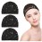 Abeillo 3PCS Crochet Hair Net, Hair Wrap Net, Mesh Wrapping Hair Nets Cap Soft Reusable Crocheted Sleep Cap for Women, Hair Wrap for Sleep Hair Silk Tidy (Black), Large