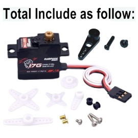 ZDingTech Upgrade Metal Servo + Metal Servo Arm Parts for MJX Hyper Go Servo 16701,for Hyper Go H16BM Upgrade Servo,for Mjx Hyper Go H16 H16GT Servo Parts,H16DR,16207 16208 16209 16210 Servo.