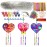 Ayhuhra 24 Sets Valentine\'s Heart Suncatcher Wind Chimes DIY Window Paint Art Craft Kits Crystal Pendant Heart Sun Catchers for Valentine\'s Day & Mother\'s Day Gifts Art Project