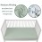 GUNTAIL Baby Crib Sheets for Boys Girls, 2 Pack Fitted Crib Sheet for Standard Crib and Toddler Mattress, Soft Microfiber Baby Sheet 52x28x8in (Leaf & Green)