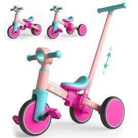 Bautia Kids Tricycle with Push Handle for Toddlers..