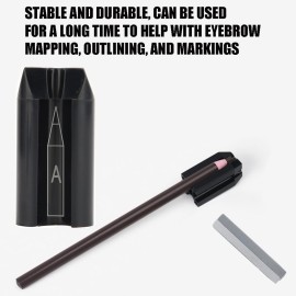 1 Pc Eyebrow Pencil Shaper, 4 in 1 Eyebrow Pencil Sharpener DuckbillShape Sharpener Lip Liner Peel-Off Eyebrow Sharpener Auxiliary Tool for Beginners and Professional