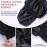 MoHern 2PCS Bonnets for Men, Double Layer Satin Hair Bonnet for Sleeping, Reversible Night Cap, for Curly Hair, Satin Bonnet for Black Men and Women (Black)