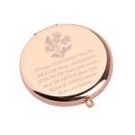 WSNANG Scottish Thistle Gifts Makeup Mirror Thistle Flower Gifts Scottish Blessing Gifts for Women Scottish Thistle Lover Gift (Thistle Mirror-rg)
