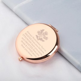 WSNANG Scottish Thistle Gifts Makeup Mirror Thistle Flower Gifts Scottish Blessing Gifts for Women Scottish Thistle Lover Gift (Thistle Mirror-rg)