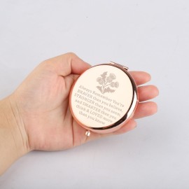 WSNANG Scottish Thistle Gifts Makeup Mirror Thistle Flower Gifts Scottish Blessing Gifts for Women Scottish Thistle Lover Gift (Thistle Mirror-rg)