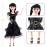 TTSUIMILESS 11.5 inch Dolls with Gift Box, Black Doll with Thing Hand, Black Dress, Black High Heels, Black Hair, Gift for Girls & Fans