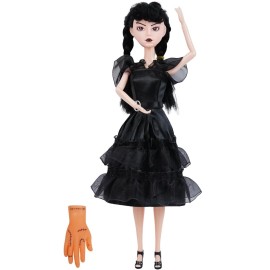 TTSUIMILESS 11.5 inch Dolls with Gift Box, Black Doll with Thing Hand, Black Dress, Black High Heels, Black Hair, Gift for Girls & Fans
