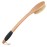 OWIIZI Back Scrubber Brush for Shower, Long Stiff Bristle Body Bath Brushes, Wooden Curved Long Handle Skin Exfoliator for Men Women Wet or Dry Use