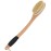 OWIIZI Back Scrubber Brush for Shower, Long Stiff Bristle Body Bath Brushes, Wooden Curved Long Handle Skin Exfoliator for Men Women Wet or Dry Use