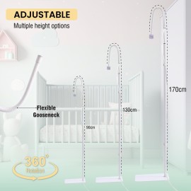 Infant Gadgets Baby Monitor Floor Stand Holder | Compatible with Infant Optics, Hello Baby, Nanit Floor Stand, Motorola, Vava, Owlet | Baby Monitor Secure & Universal Mount