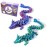 2PCS 12 3D Printed Dragon, 3D Animals, 3D Fidget Toy, Autism Toys, 3D Dragon, 3D Printing Dragon for Home Office Decor Executive Desk Toys
