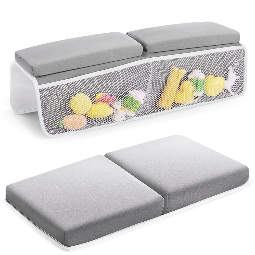 JOY ANAN Baby Bath Kneeler and Elbow Rest Pad Set, Bathtub Kneeling Pad, Baby Accessories for Bath, Relieve Your Knees and Elbows