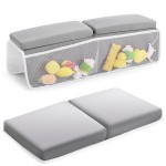 JOY ANAN Baby Bath Kneeler and Elbow Rest Pad Set, Bathtub Kneeling Pad, Baby Accessories for Bath, Relieve Your Knees and Elbows