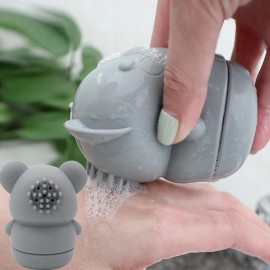 PandaEar 4 Pack Silicone Bath Toys for Babies 0-6 6-12 Months, Mold Free Bathtub Toys for Toddlers Kids Infant, Non Toxic Swimming Shower Toys for Toddlers 1-3 (B)