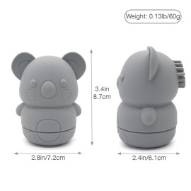 PandaEar 4 Pack Silicone Bath Toys for Babies 0-6 6-12 Months, Mold Free Bathtub Toys for Toddlers Kids Infant, Non Toxic Swimming Shower Toys for Toddlers 1-3 (B)