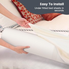 YENING 63 Extra Long Bed Bumpers for Toddlers Baby Foam Bed Guard Rail for Kids Bed Toddler Bed Bumper for Twin Full Queen King Size Bed, 1-Pack