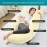 Sasttie Pregnancy Pillows for Sleeping, U Shaped Cooling Full Body Pregnancy Must Haves, 57 Inch Maternity Pillow for Pregnant Women, Pillow with Removable Cover for Side Sleeper, Light Yellow