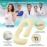 Sasttie Pregnancy Pillows for Sleeping, U Shaped Cooling Full Body Pregnancy Must Haves, 57 Inch Maternity Pillow for Pregnant Women, Pillow with Removable Cover for Side Sleeper, Light Yellow