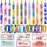 PRAABDC 24 Pcs Valentines Day Pop Bracelet with 24Pcs Cards, Multi Color Pop Bubble Fidget Toys for School,Pop Wristband Fidget Bulk Easter Basket Stuffers Party Favor Prizes