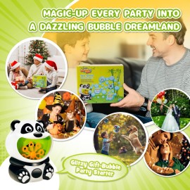 Big Panda Bubble Machine Toys for Toddlers Kids Bubble Maker Blower with 8oz Bubble Solution Ideal Outdoor Party Toys Gift for Toddlers