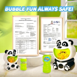 Big Panda Bubble Machine Toys for Toddlers Kids Bubble Maker Blower with 8oz Bubble Solution Ideal Outdoor Party Toys Gift for Toddlers