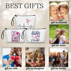 ARIOSEY Ballerina Dance Bag - Teen & Preteen Gift, Makeup Bag with Sisters Gift Ideas