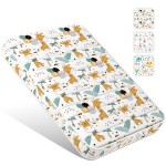 Moonlight Family Mini Crib Mattress, 38x24x3 Premium Foam Portable Mattresses, Odorless & Steady Crib Mattress fits Most Mini Cribs, Giraffe