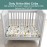 Moonlight Family Mini Crib Mattress, 38x24x3 Premium Foam Portable Mattresses, Odorless & Steady Crib Mattress fits Most Mini Cribs, Giraffe