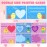28 Packs Kawaii Mochi Squishy Toys with Valentines Gift Cards, Squishies Stress Relief Fidget for Kids Classroom Exchange Gifts School Prizes Valentine Party Favor