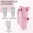 JEBEALUO Water Bottle Carrier Bag with Phone Pocket for Stanley Cup 40/30 oz, Water Bottle Holder with Adjustable Strap& Straw Cover, Stanley Cup Accessories (Pink)