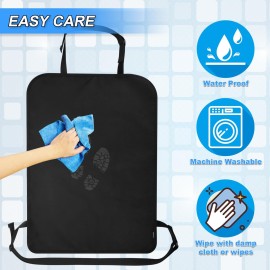 Heavy Duty Kick Mats Back Seat Protectors for Kids, X-Large Durable Car Back Seat Cover, Waterproof Sag Proof Kick Mats Back Seat Protector for Vehicles Protect from Dirt, Mud & Scratches, X-Large