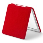 OMIRO Compact Mirror, 1X/3X Magnifying Mirror with Velvet Cover, Pocket Ultra Portable for Purses and Travel(Christmas Red)