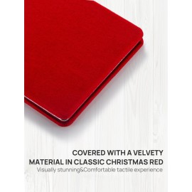 OMIRO Compact Mirror, 1X/3X Magnifying Mirror with Velvet Cover, Pocket Ultra Portable for Purses and Travel(Christmas Red)