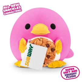 Snackles Series 2 Platypus & Subway 14 Inch Plush by ZURU, Ultra Soft Plush, Collectible Plush with Real Licensed Brands, Stuffed Animal, Giftable