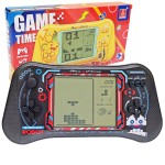 Nbguigdstr Brick Game Console,4.3 Large Screen Handheld Game Console,Building Block/Tank/Racing Game,Built-in 23 Classic Handheld Mini Games for Adults or Kids(Black)