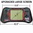 Nbguigdstr Brick Game Console,4.3 Large Screen Handheld Game Console,Building Block/Tank/Racing Game,Built-in 23 Classic Handheld Mini Games for Adults or Kids(Black)