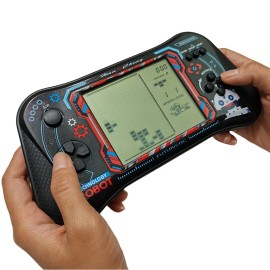 Nbguigdstr Brick Game Console,4.3 Large Screen Handheld Game Console,Building Block/Tank/Racing Game,Built-in 23 Classic Handheld Mini Games for Adults or Kids(Black)