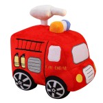 YONLIT Soft Plush Fire Engine Stuffed Truck Toy Super Cute Rescue Vehicle Plushie Excellent Gifts for Kids or Birthday Party 10 Inches (Fire Engine)