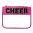 Dealkion Cheer Bag Cheerleader Gifts Accessories Clear Chenille Letter Patch Cheer Makeup Bag Stuff Case Toiletry Zipper Pouch for Women Girls