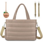 KUBYA Diaper Bag Tote, Baby Diaper Tote Bags Crossbody Hospital Bag Travel Large Mommy Bag, with Silicone Pacifier Case