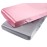 Satin Pack n Play Sheet Set 2 Pack Ultra Soft Silk Playard Sheet 36x36 Inch Protect for Baby Hair and Skin, Grey & Pink