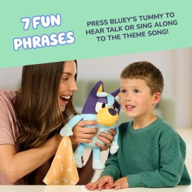 Bluey Sleepy Time Talking Plush, Soothing Baby Toy for Sleep, 7 Show Phrases & Theme Song, Cuddle Buddy Bluey Sleepy Time Talking Plush, Soothing Baby Toy for Sleep, 7 Show Phrases & Theme Song, Cuddle Buddy